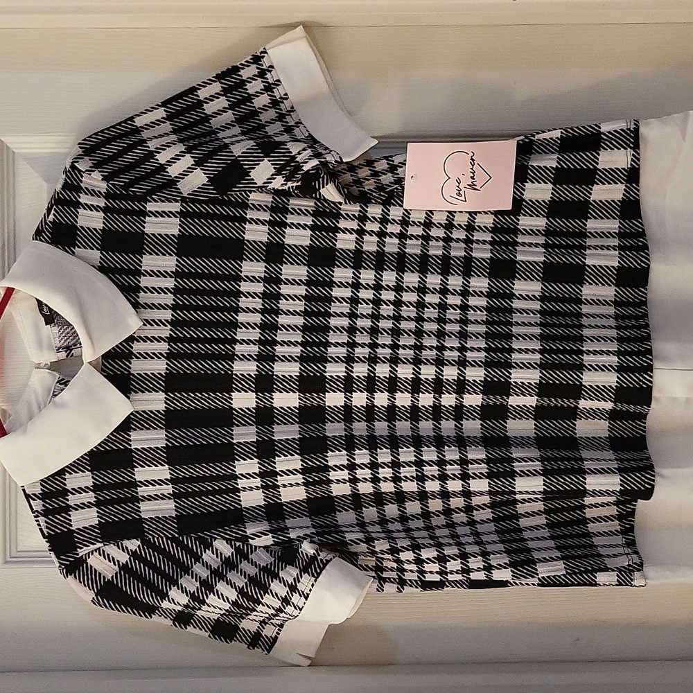 NWT plaid blouse